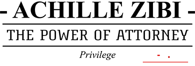 ACHILLE ZIBI - THE POWER OF ATTORNEY